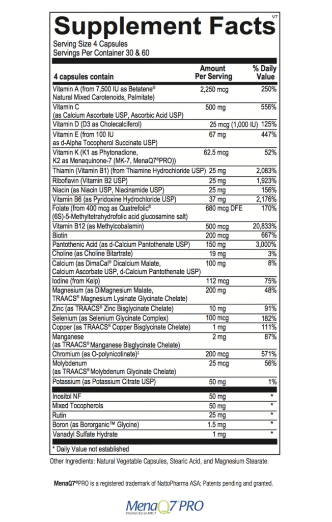 Alpha Base Capsules withOUT Iron 240ct - Pophaw