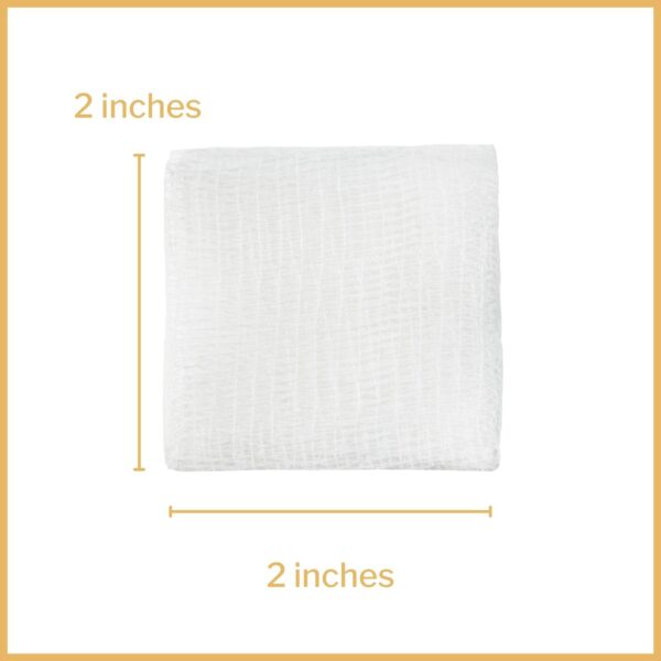 2" x 2" Cotton Woven 12-ply Pads Non-Sterile Bandages，4 Pack - Image 5