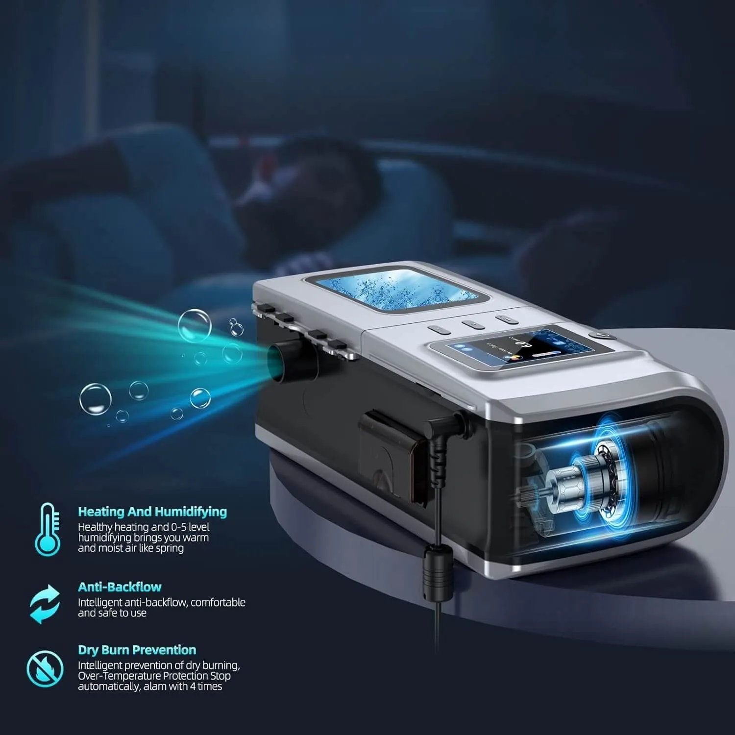 dreamsleep cpap with heated humidification 1