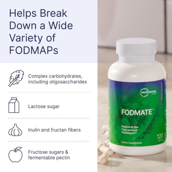 FODMATE Digestive Enzymes 120 Capsules - Image 3