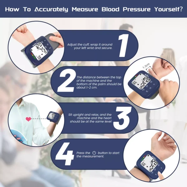 Digital Wrist Blood Pressure Monitor - Image 8