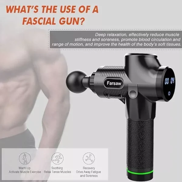 Massage Gun with 6 Heads - Image 2