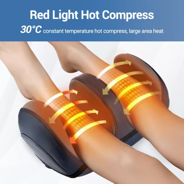 Foot Massager Machine Shiatsu Heat Deep Kneading - Image 3