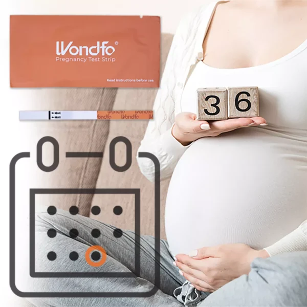 Wondfo HCG Pregnancy Test Strips Kit, 100 Count - Image 5