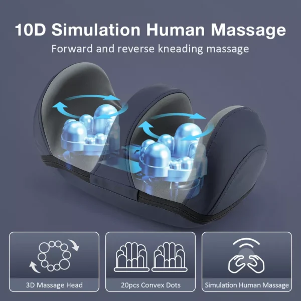 Foot Massager Machine Shiatsu Heat Deep Kneading - Image 6