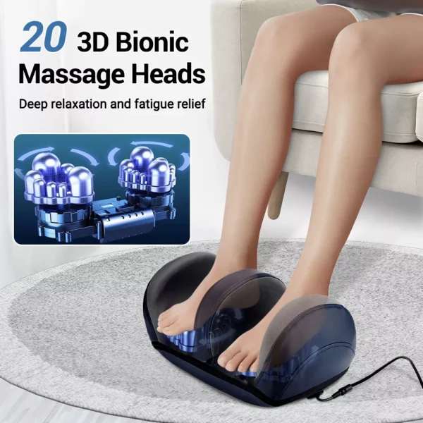 Foot Massager Machine Shiatsu Heat Deep Kneading - Image 9