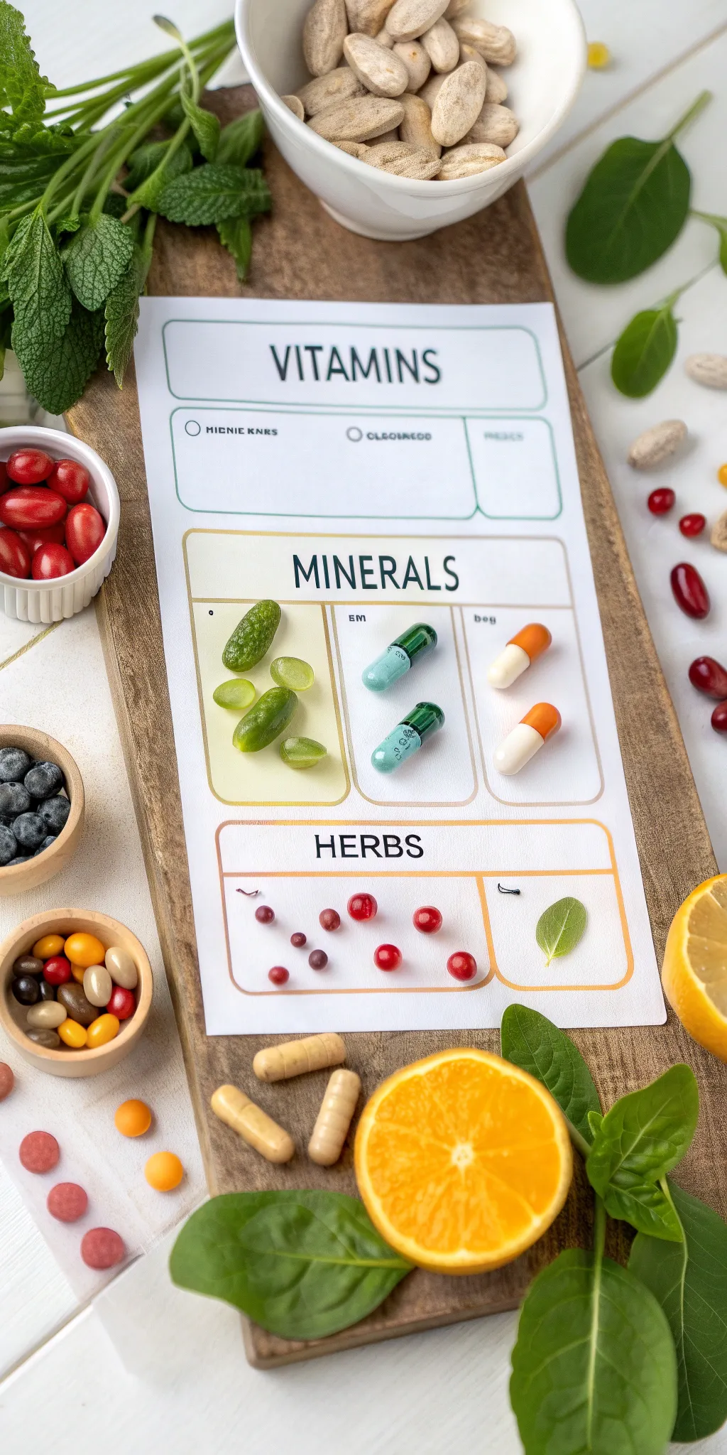 a diagram representing nutritional ingredients wh