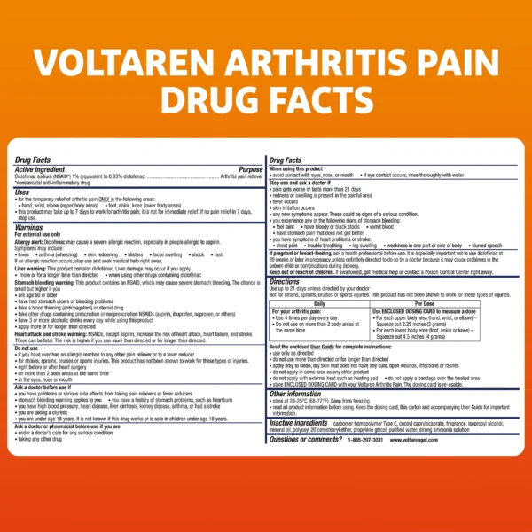 Voltaren Arthritis Pain Relief Gel - Image 7