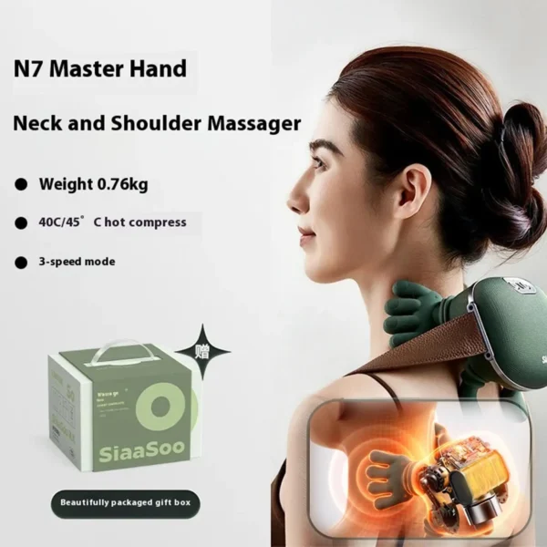 New Neck Shoulder Massager Deep Tissue Shiatsu - Image 9