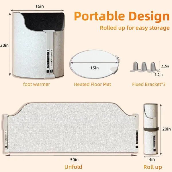 Electric Foot Warmer for Office & Home - Imagen 2